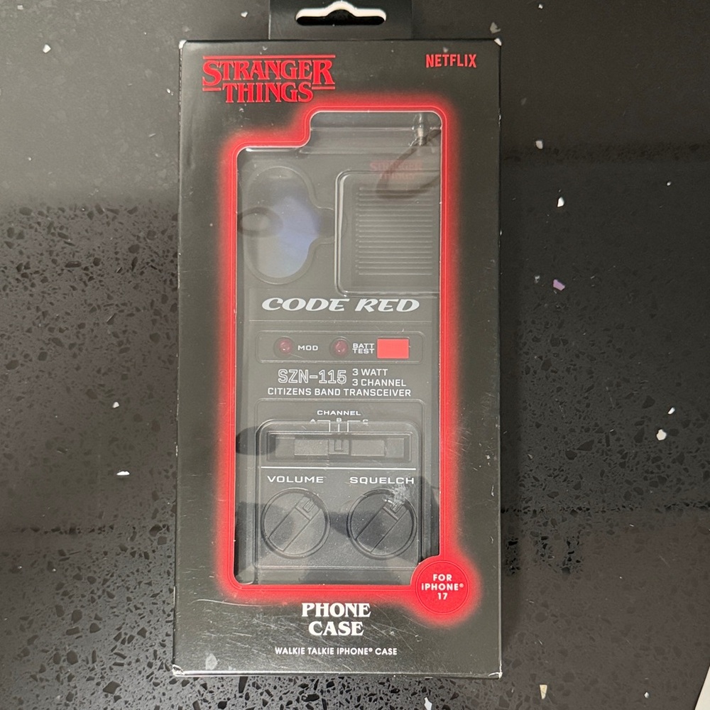NEW Stranger Things Code Red Walkie Talkie Phone Case iPhone 17